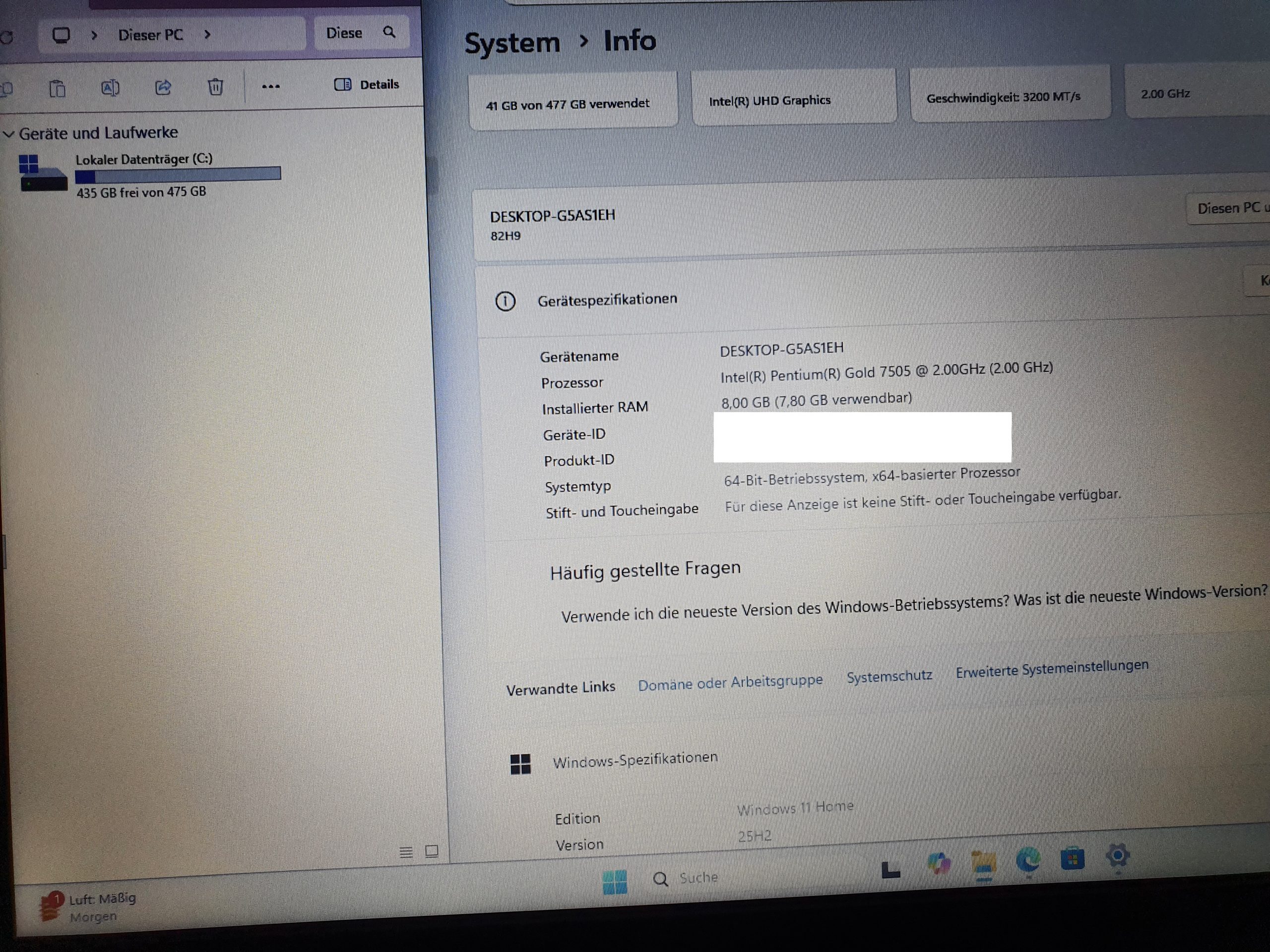 Lenovo Ideapad 3 17ITL6 Laptop 17,3 Zoll Gold 7505 512GB SSD 8GB RAM Win 11 – Bild 8