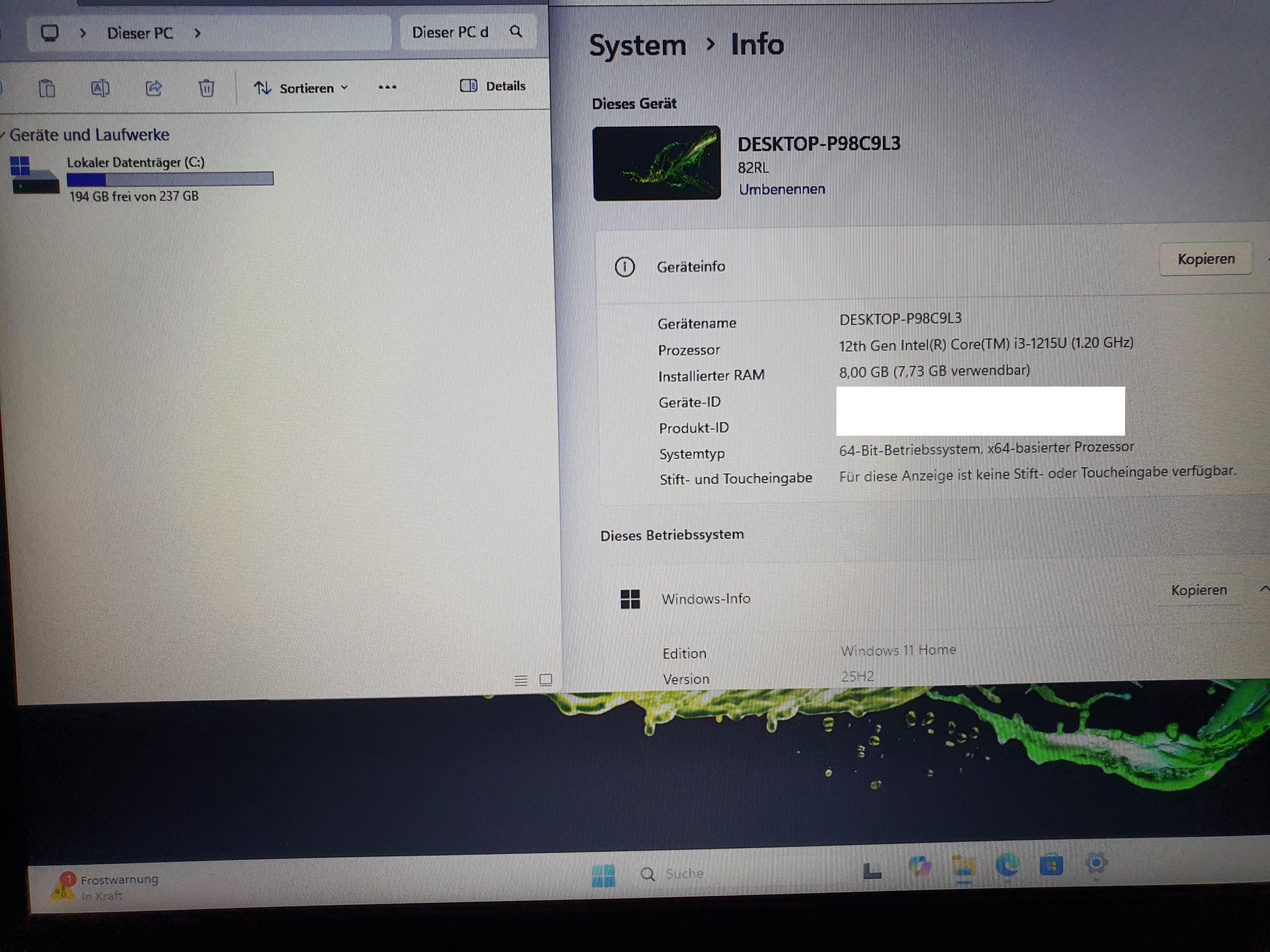 Lenovo IdeaPad 3 17IAU7 Laptop 17,3 Zoll i3-1215U 8GB RAM 256GB SSD Win 11 – Bild 9