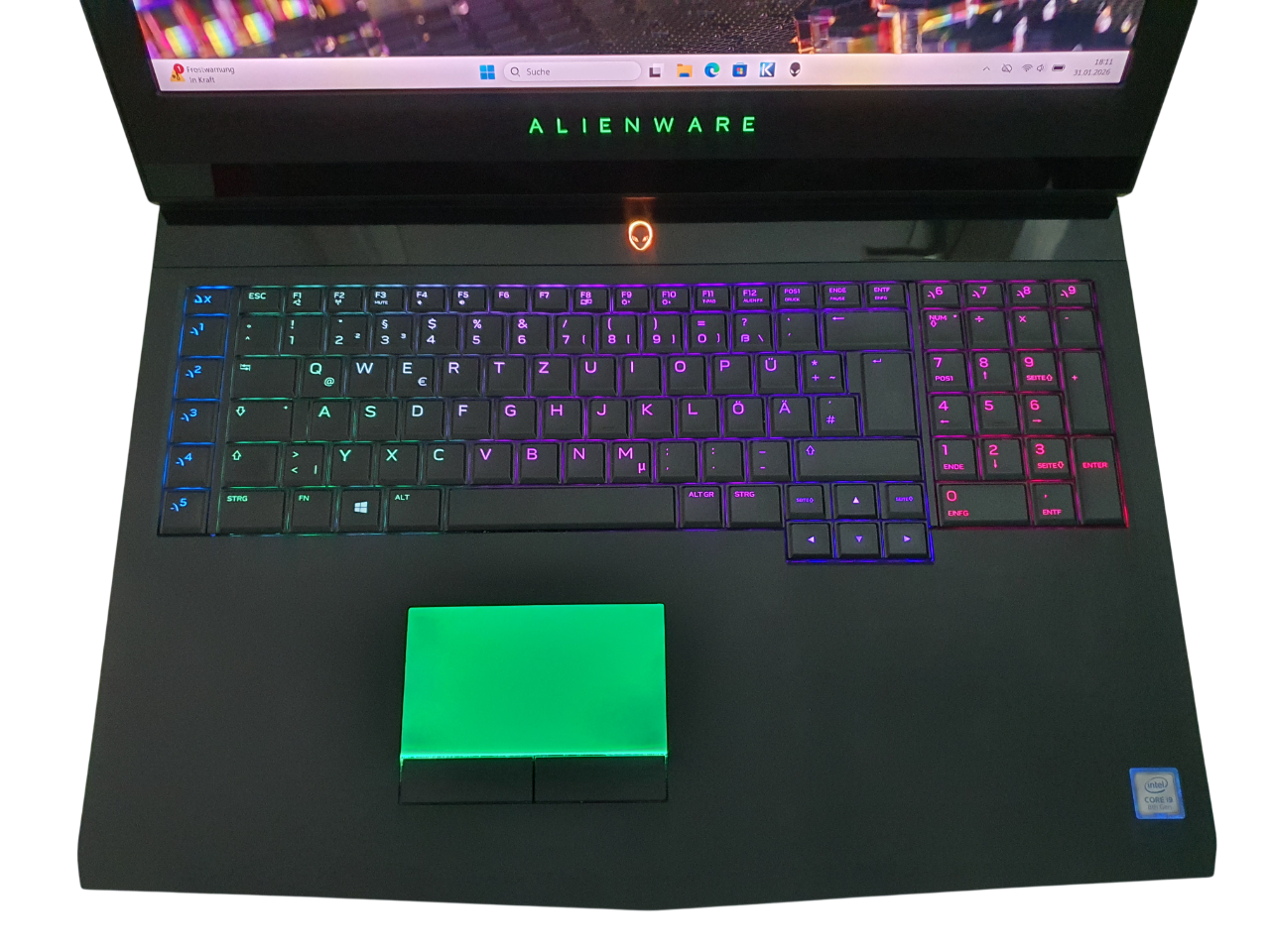 Alienware 17 R5 HIGH END Gaming i9 17 Zoll 4K Display 3Festplatten 32GB RAM – Bild 5