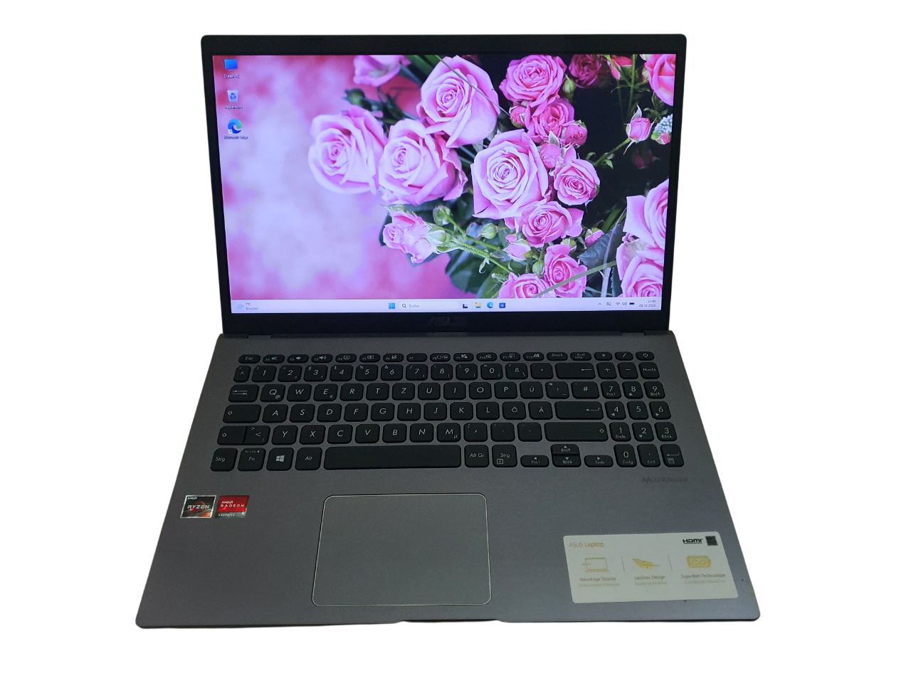 Asus D509DA AMD Ryzen 3 15,6 Zoll Full HD 12GB RAM NEUE SSD Festplatte Win 11