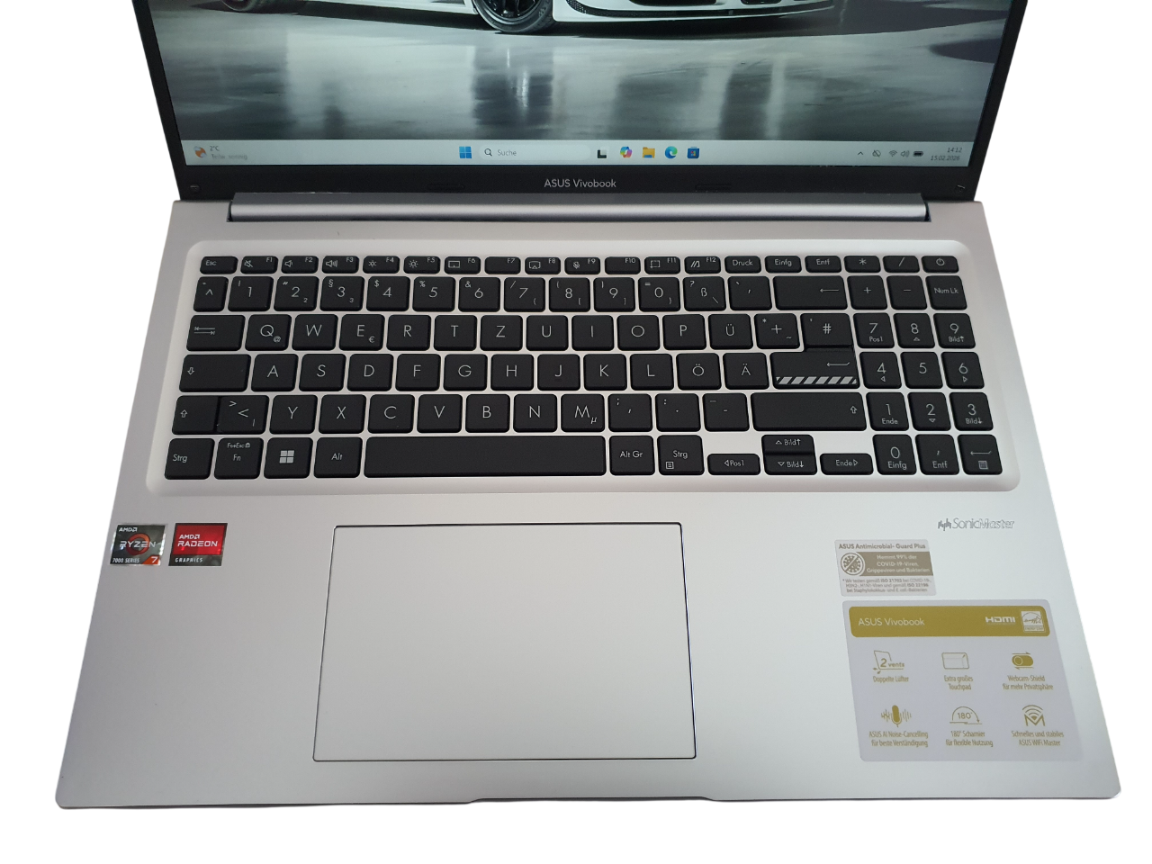 ASUS Vivobook 16 M1605YA Notebook 16 Zoll Full HD AMD Ryzen 7 7730U 16GB RAM – Bild 3