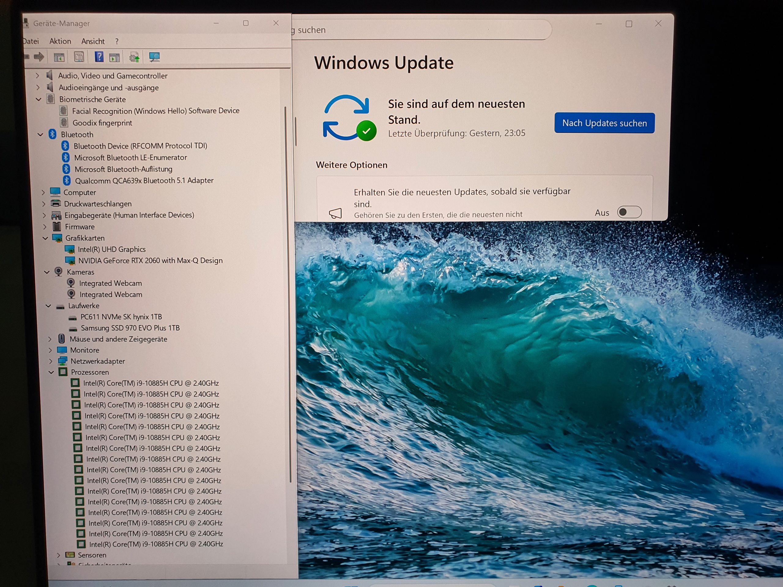 Dell XPS 17 9700 17" i9-10885H 4K Touchscreen RTX 2060 2 Festplatten Win 11 – Bild 13