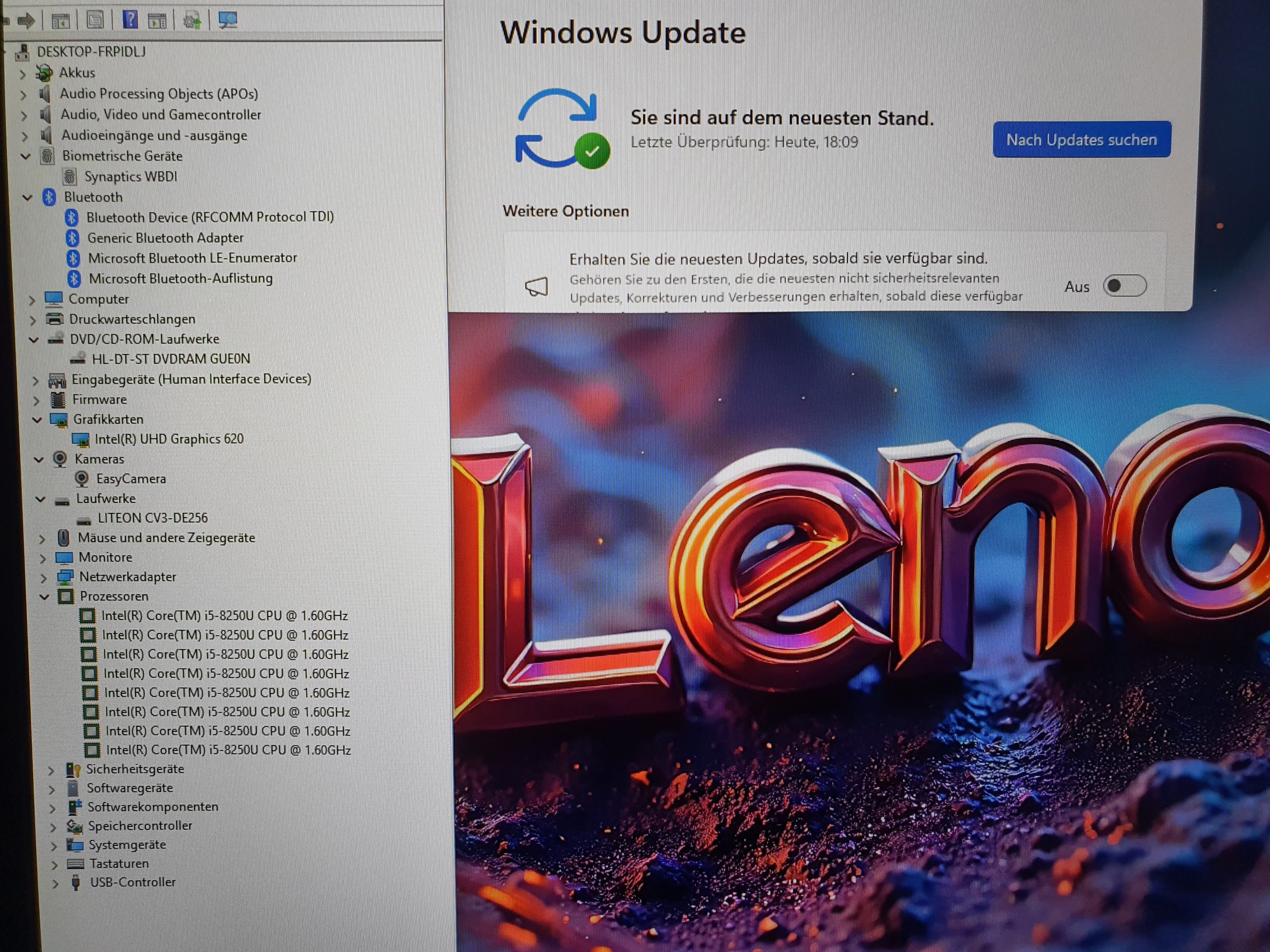 Lenovo V320 17,3 Zoll Full HD Laptop i5-8250U 8GB RAM 256GB SSD Win 11 wie NEU – Bild 10