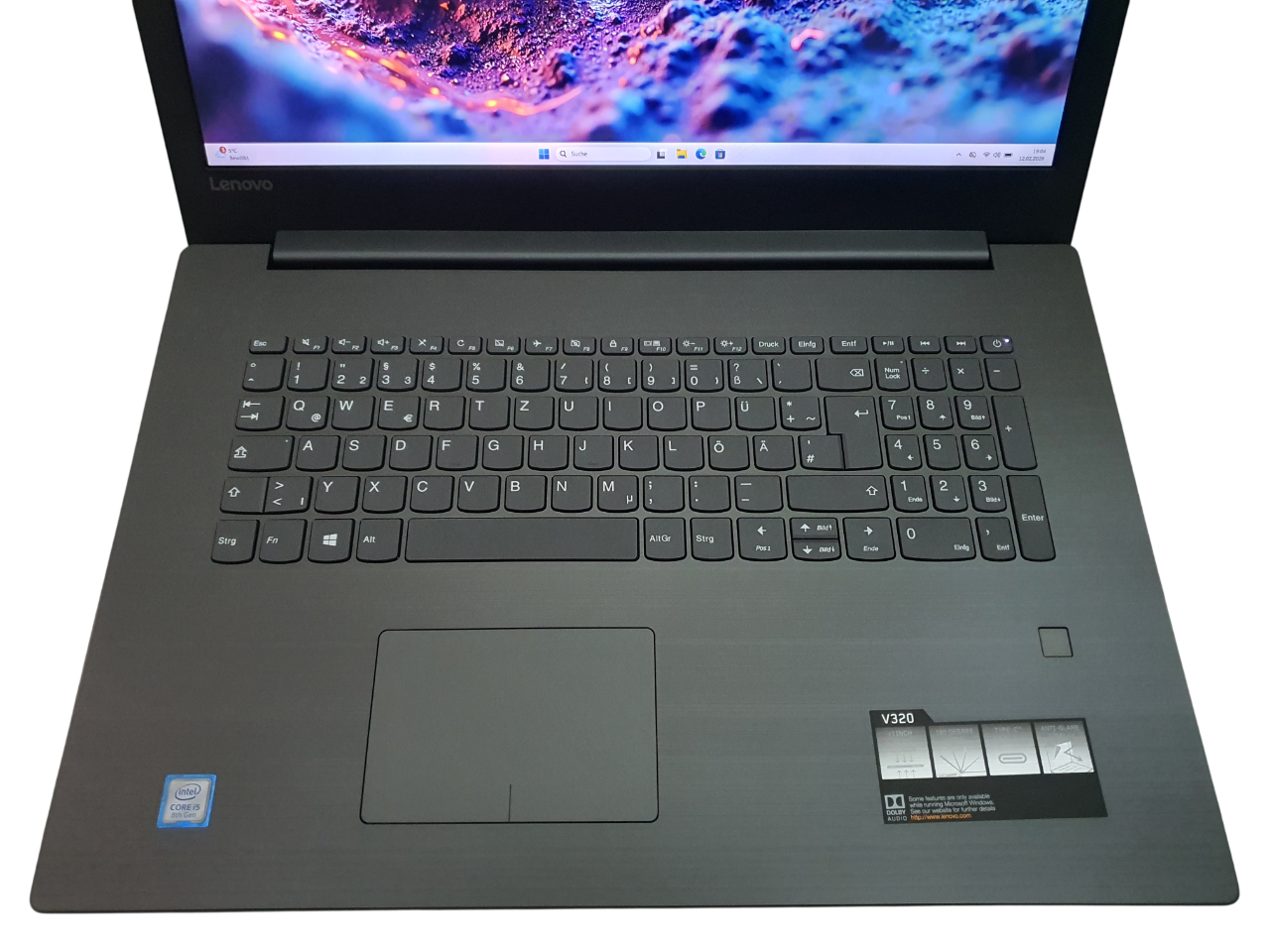 Lenovo V320 17,3 Zoll Full HD Laptop i5-8250U 8GB RAM 256GB SSD Win 11 wie NEU – Bild 3