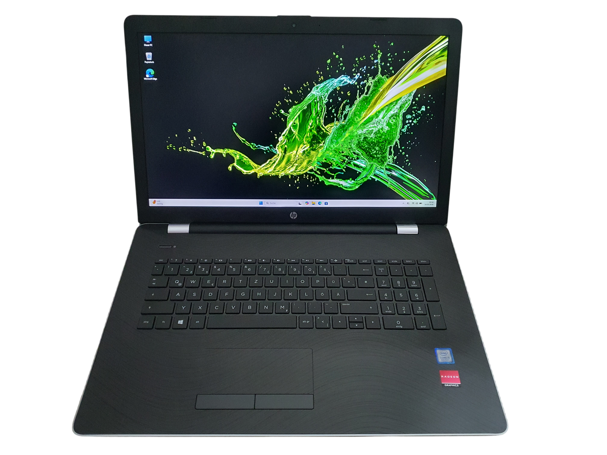 HP Laptop i5-8250U 17,3 Zoll Full-HD mit 2 Festplatten + DVD Brenner Win 11 – Bild 3