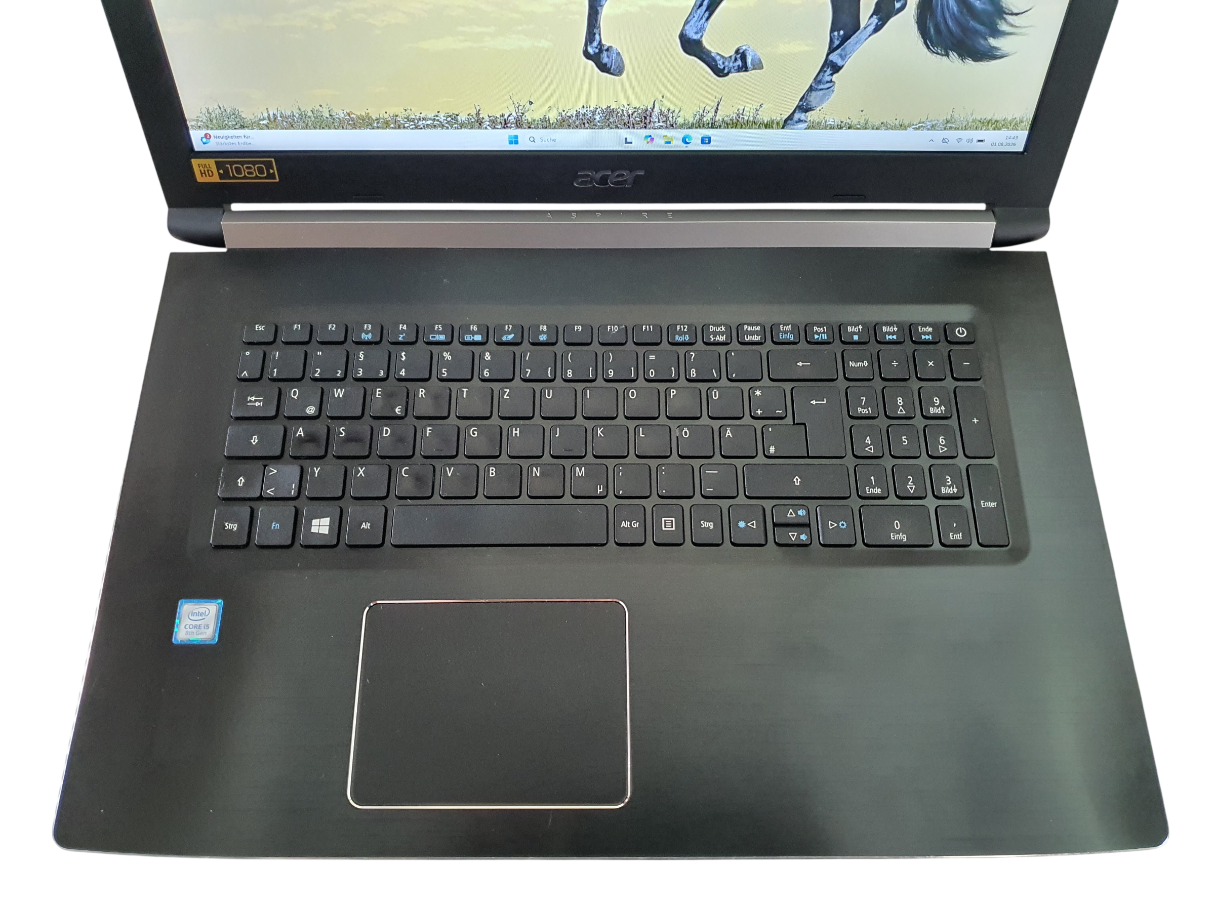 Acer Aspire 5 A517 i5-8250U 17,3 Zoll Full HD 8GB RAM 2 Festplatten Win 11 – Bild 4